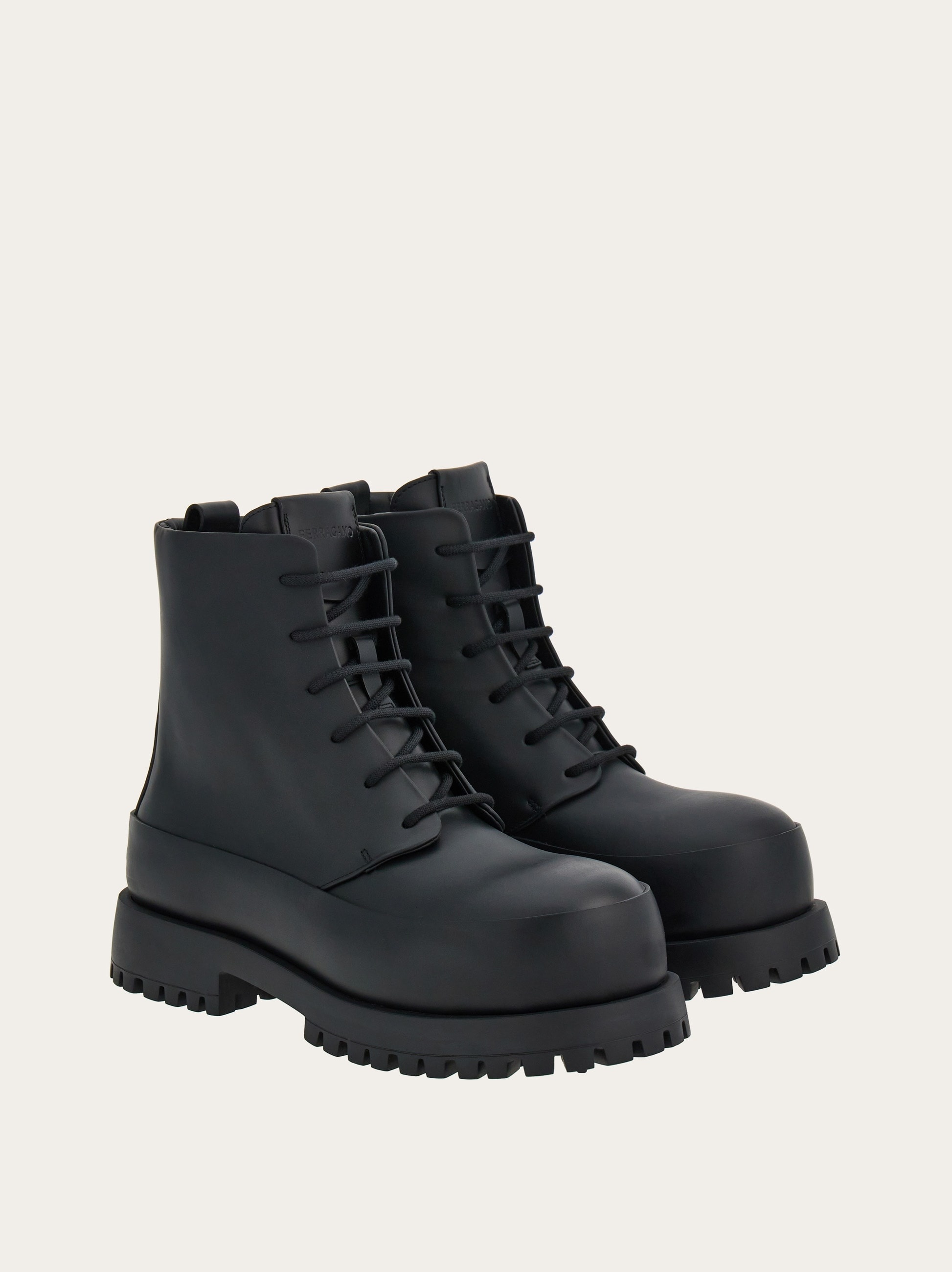Combat boot with rounded toe - 5