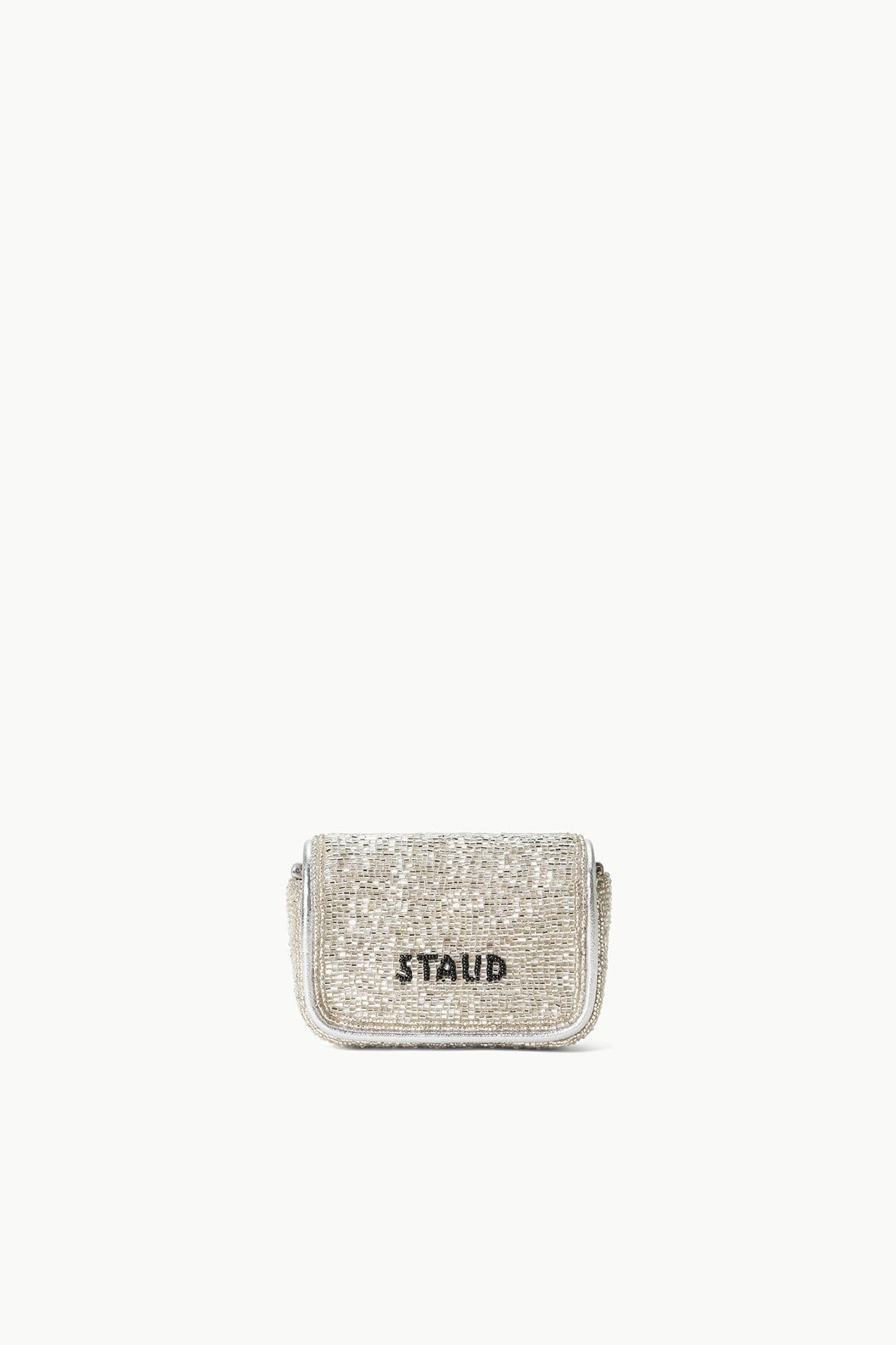 STAUD TINY TOMMY BEADED BAG DIAMOND ROSE - 4