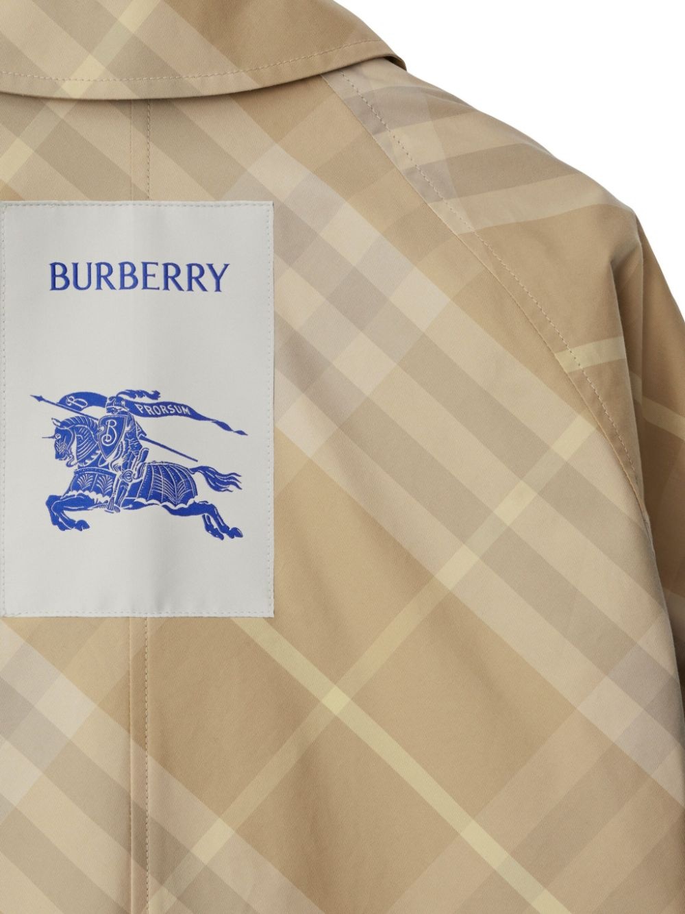 Car reversible check-print coat - 5