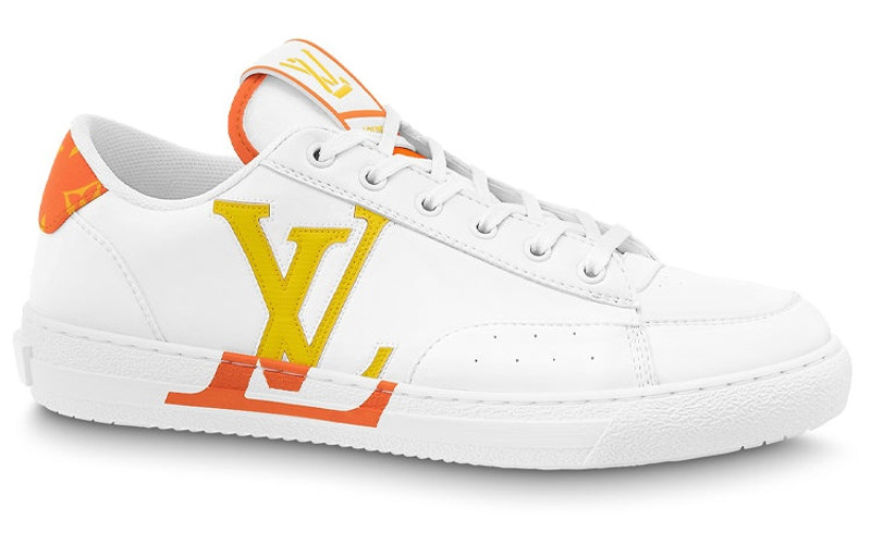 Louis Vuitton LOUIS VUITTON Charlie Sneakers 'White Orange' 1AA4BA outlook