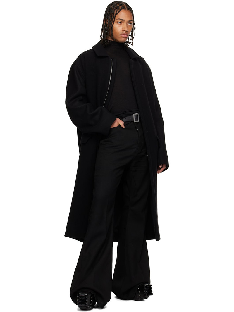 Rick Owens Black Concordians Jumbo Mac Coat outlook