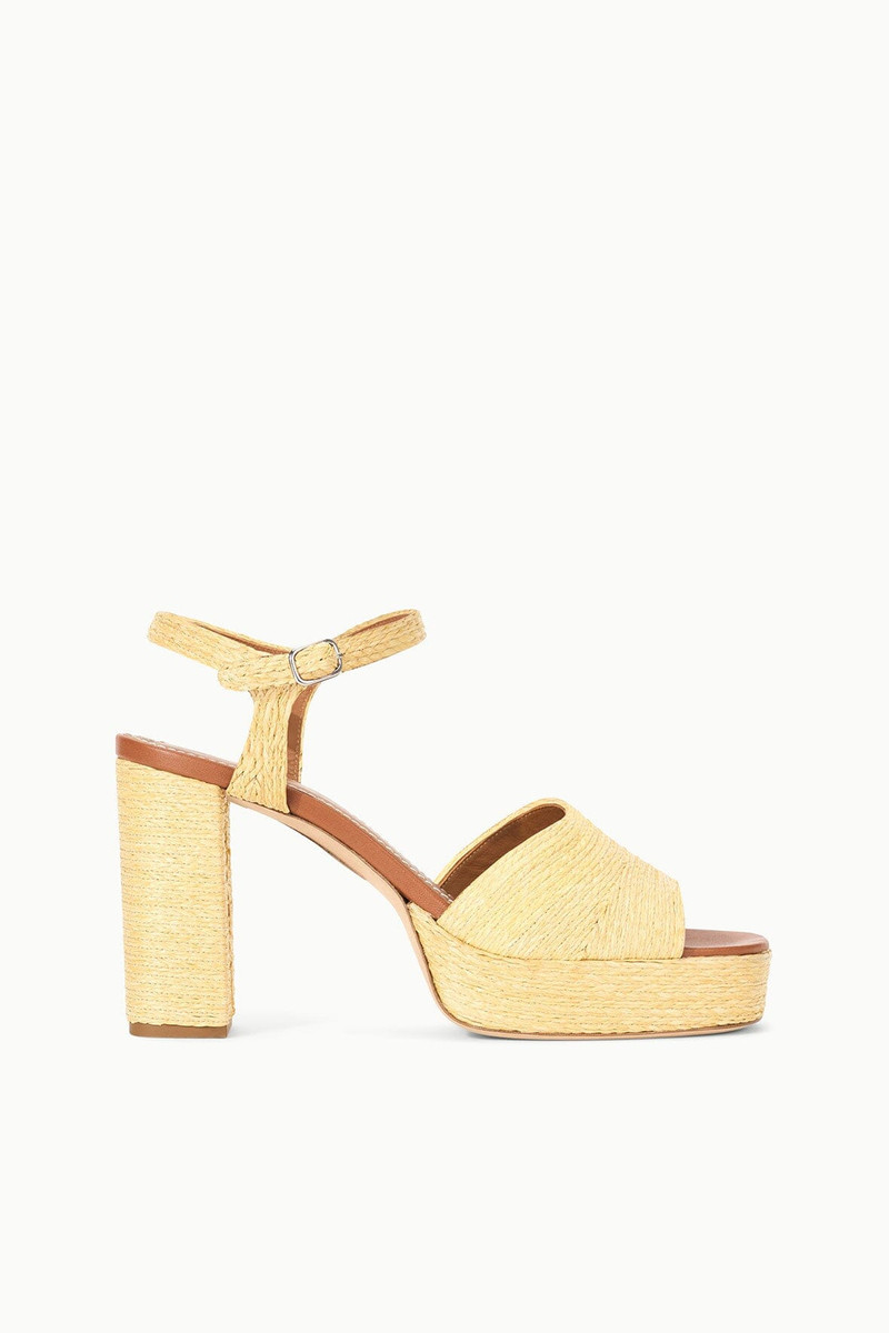 STAUD JODIE PLATFORM HEEL NATURAL - 1