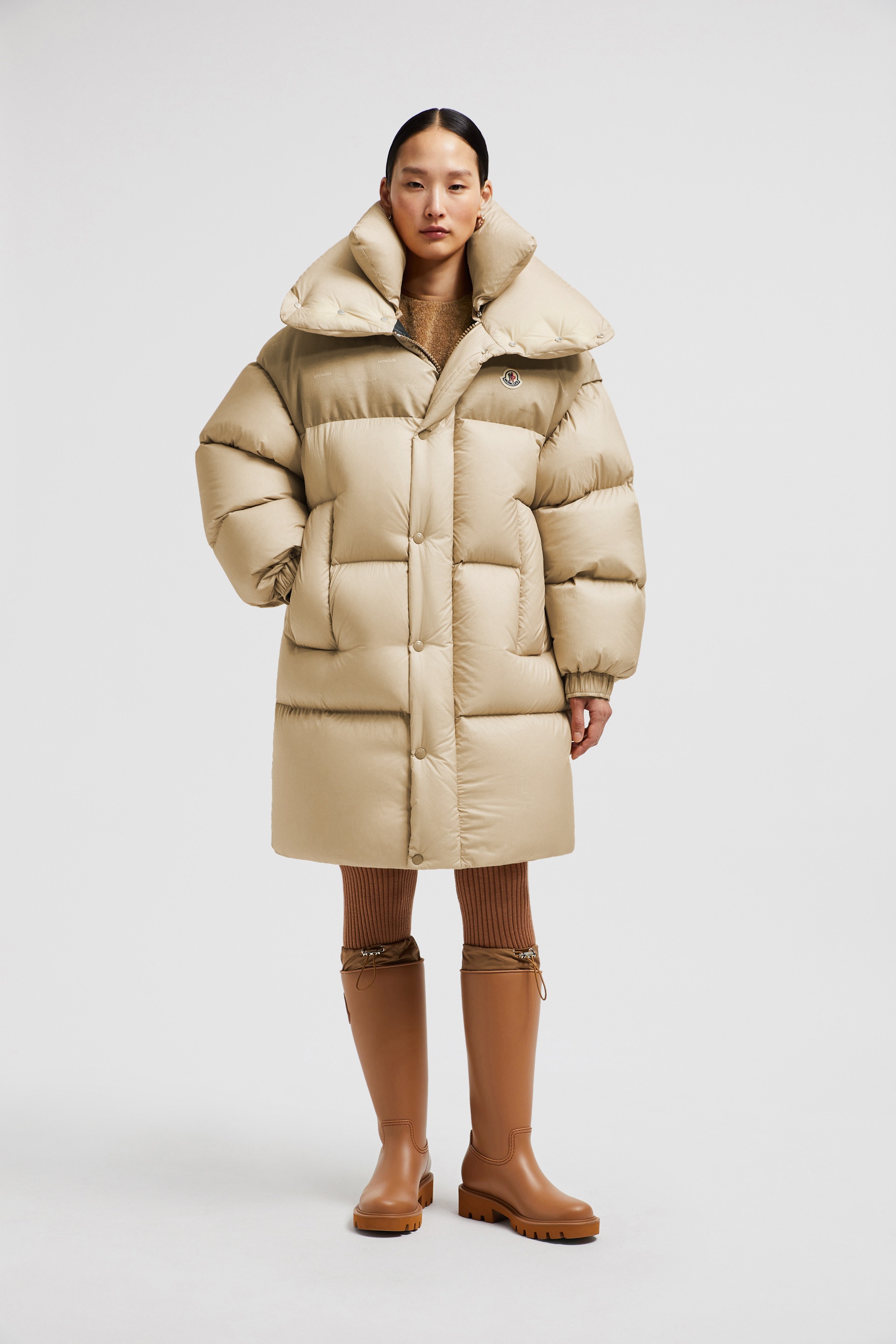 【関税＆送料込み】Moncler Verone Quilt MONCLER Verone reversible jacquard-trimmed quilted shell