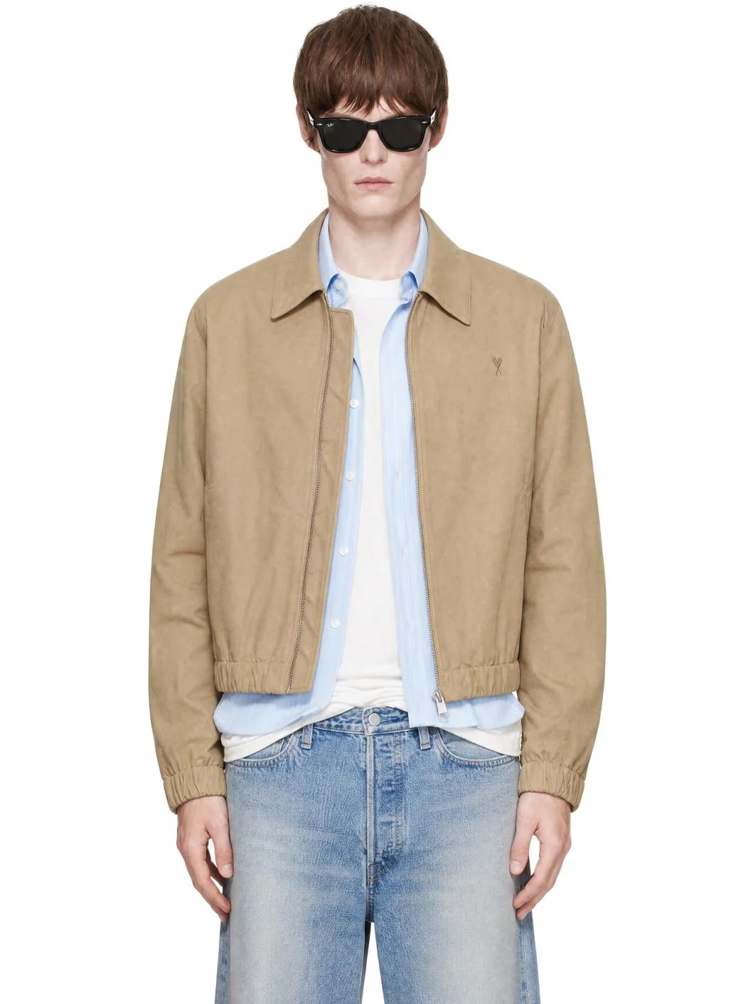 Biege Padded Cotton Ami de Coeur Jacket - 1