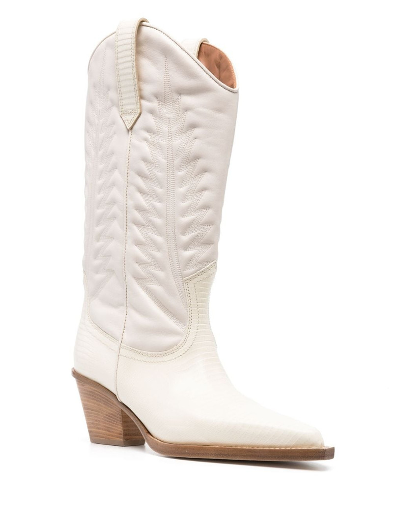 PARIS TEXAS embroidered-design pointed-toe boots outlook