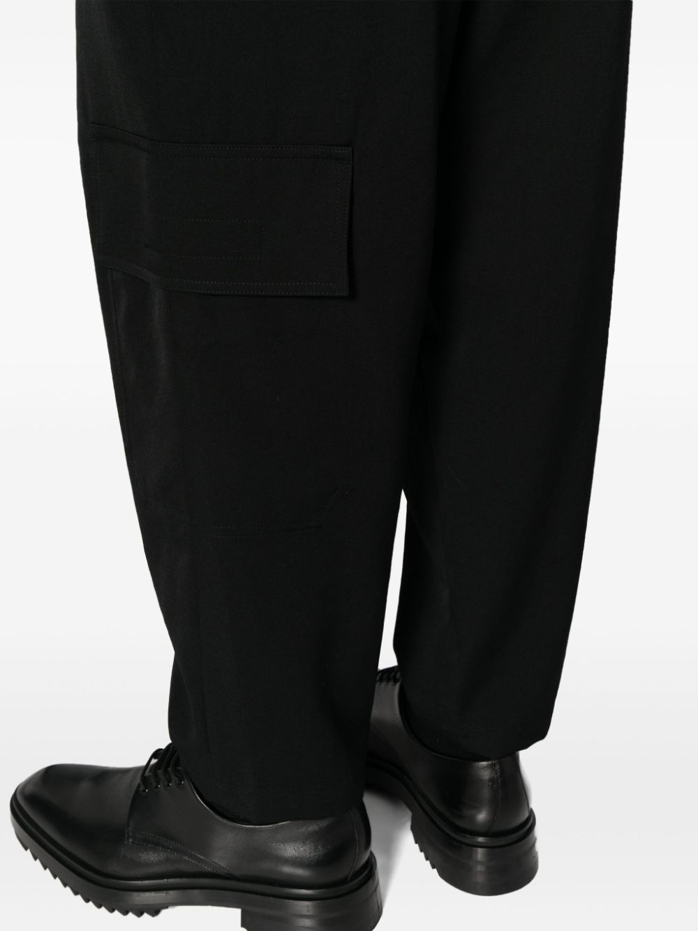 tapered-leg wool trousers - 5