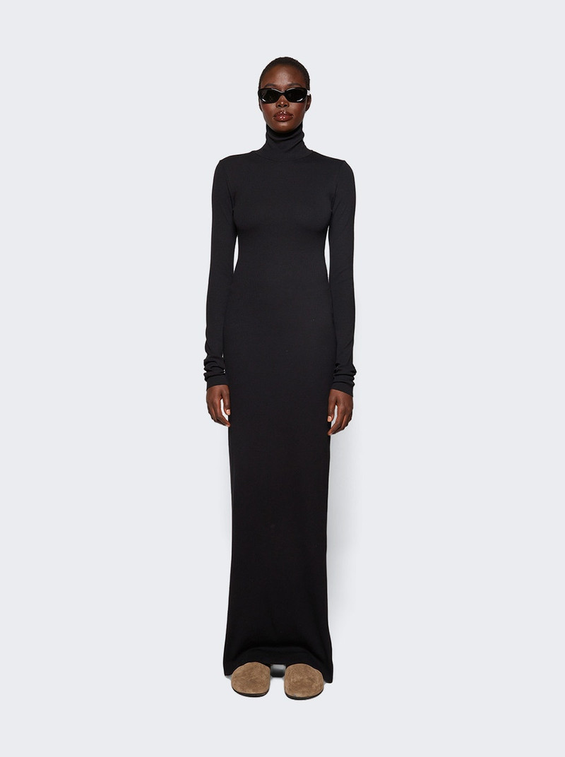 ÉTERNE Turtleneck Dress Maxi Black outlook