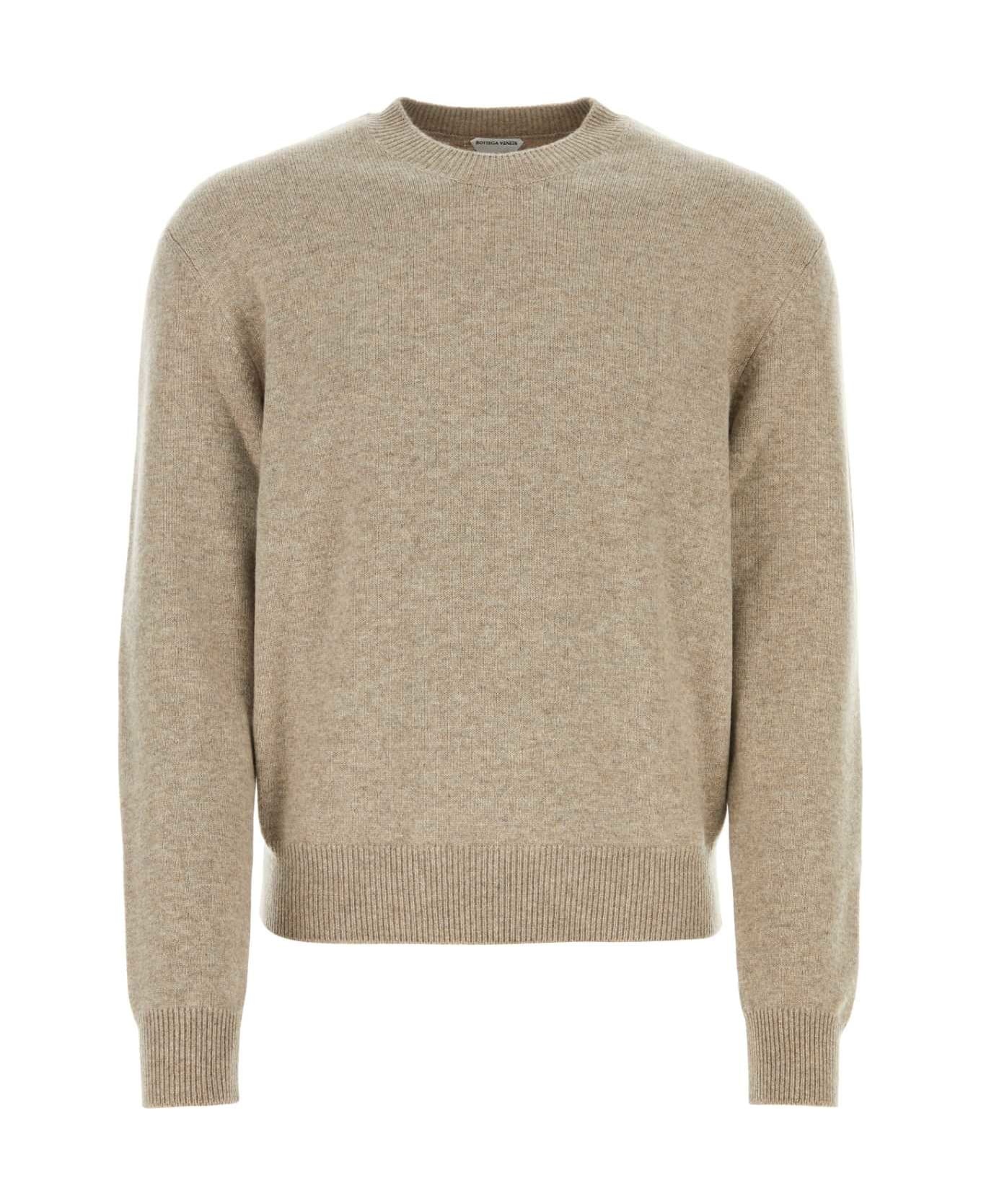 Cappuccino Stretch Cashmere Blend Sweater - 1