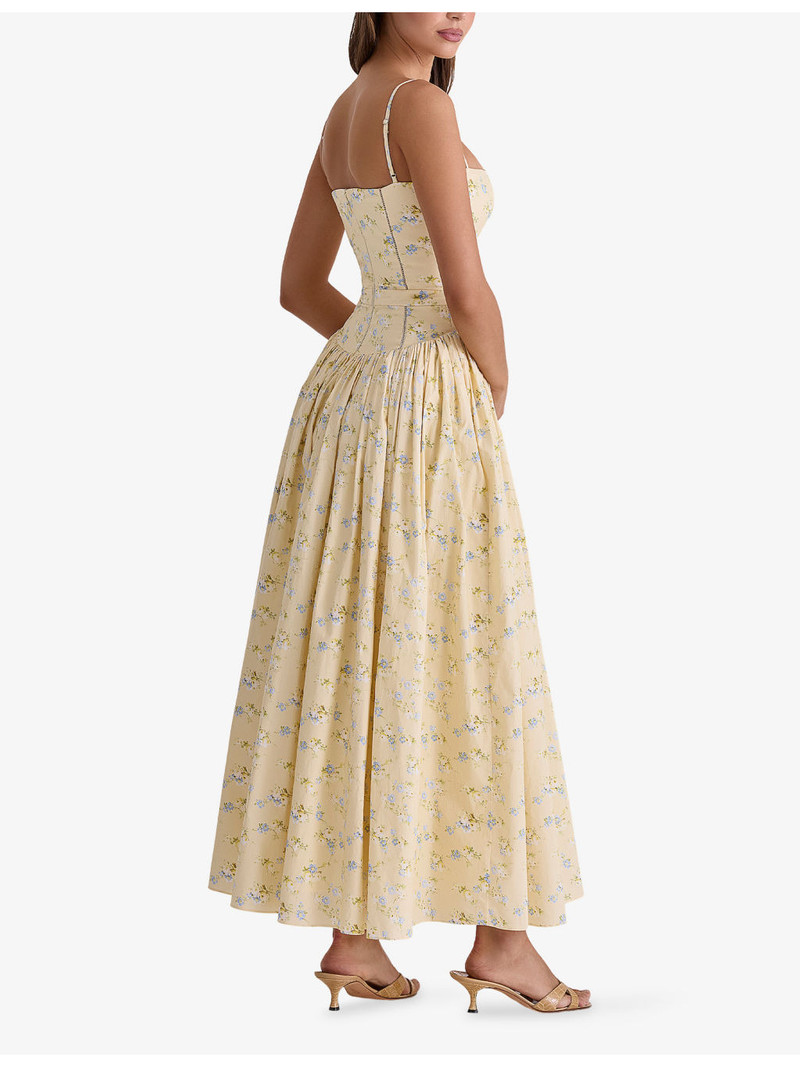 Ysabella Floral-Print Cotton Midi Dress 4