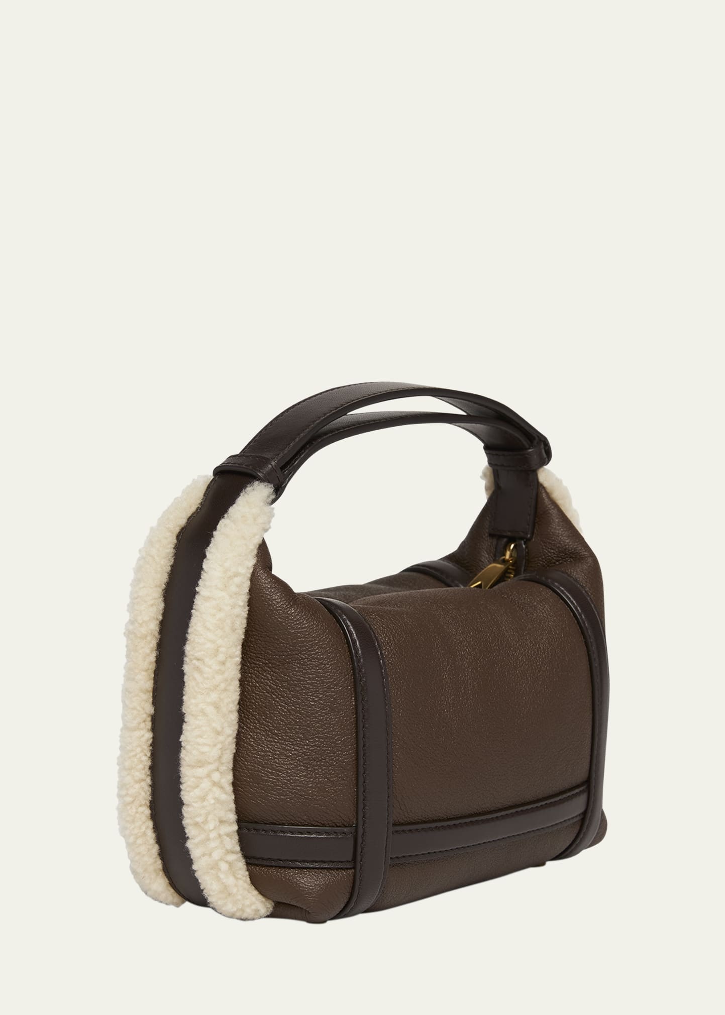 Wallace Mini Lamb Fur Top-Handle Bag - 3