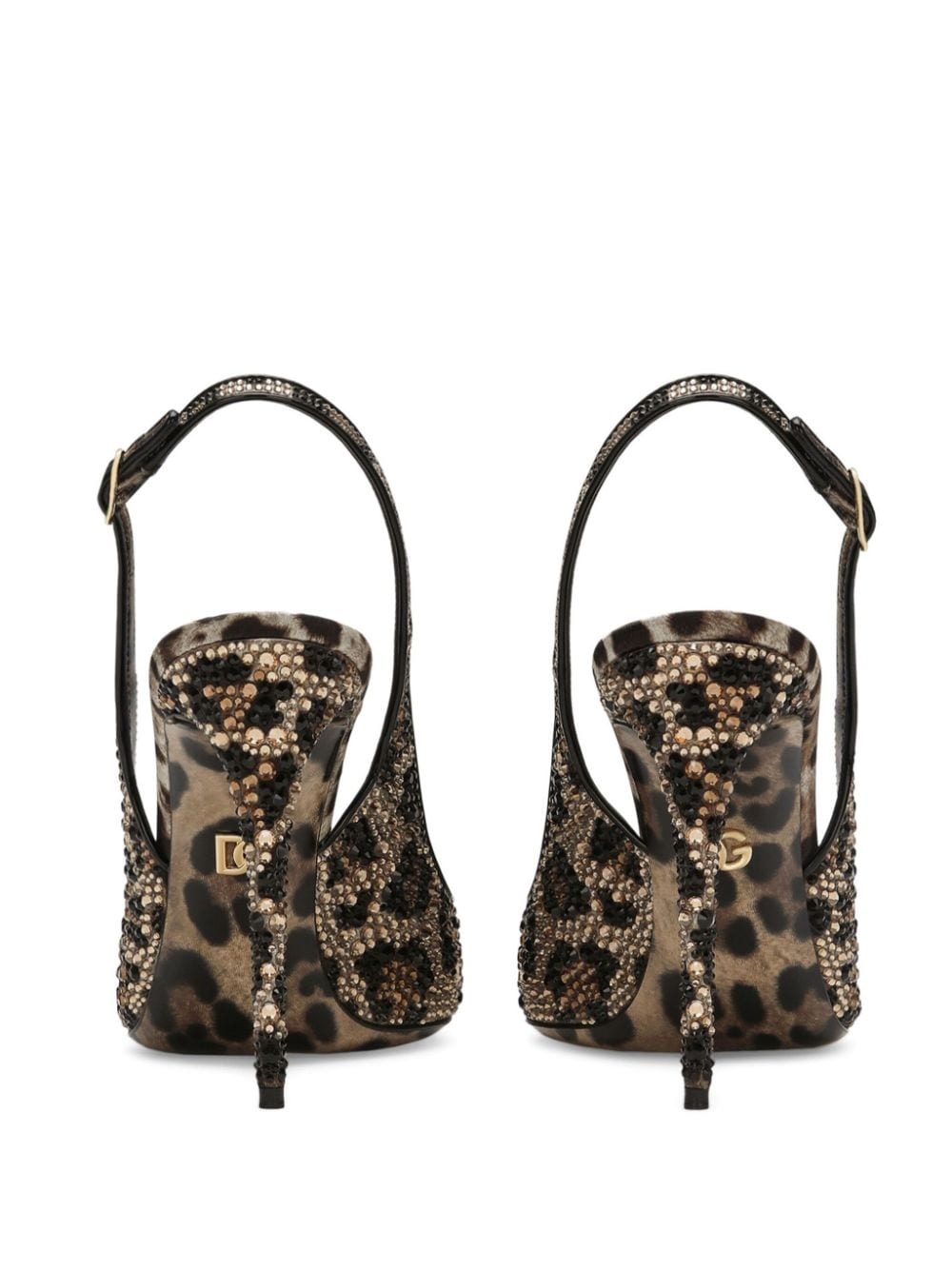 105mm leopard-print leather pumps - 3