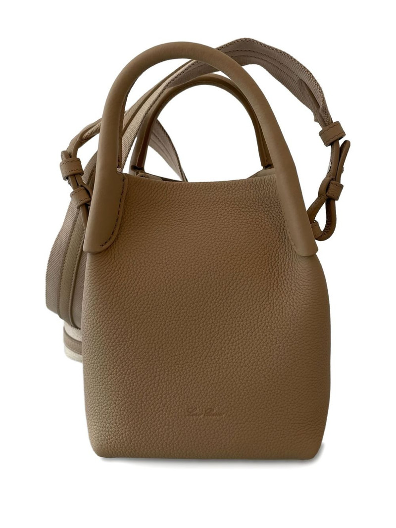 Loro Piana micro Bale leather tote bag outlook