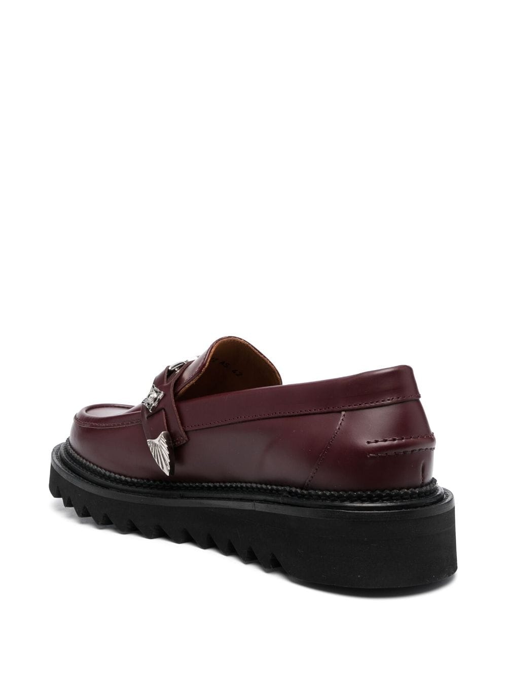 chunky leather loafers - 3