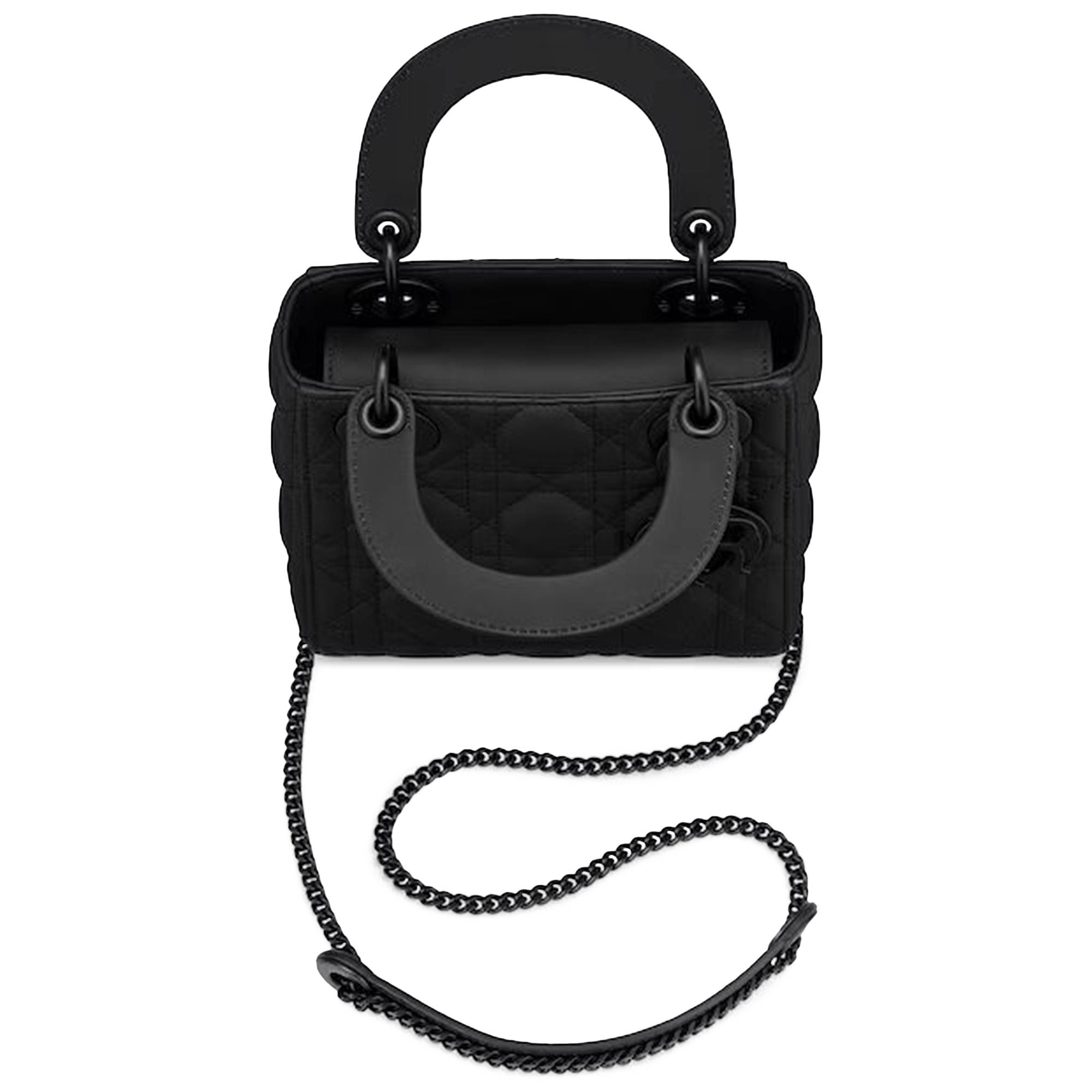 Dior Mini Lady Dior Bag 'Black Ultramatte' - 2