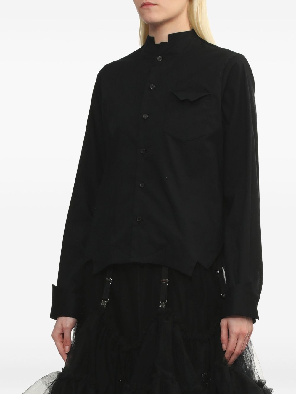 mock-neck shirt - 6