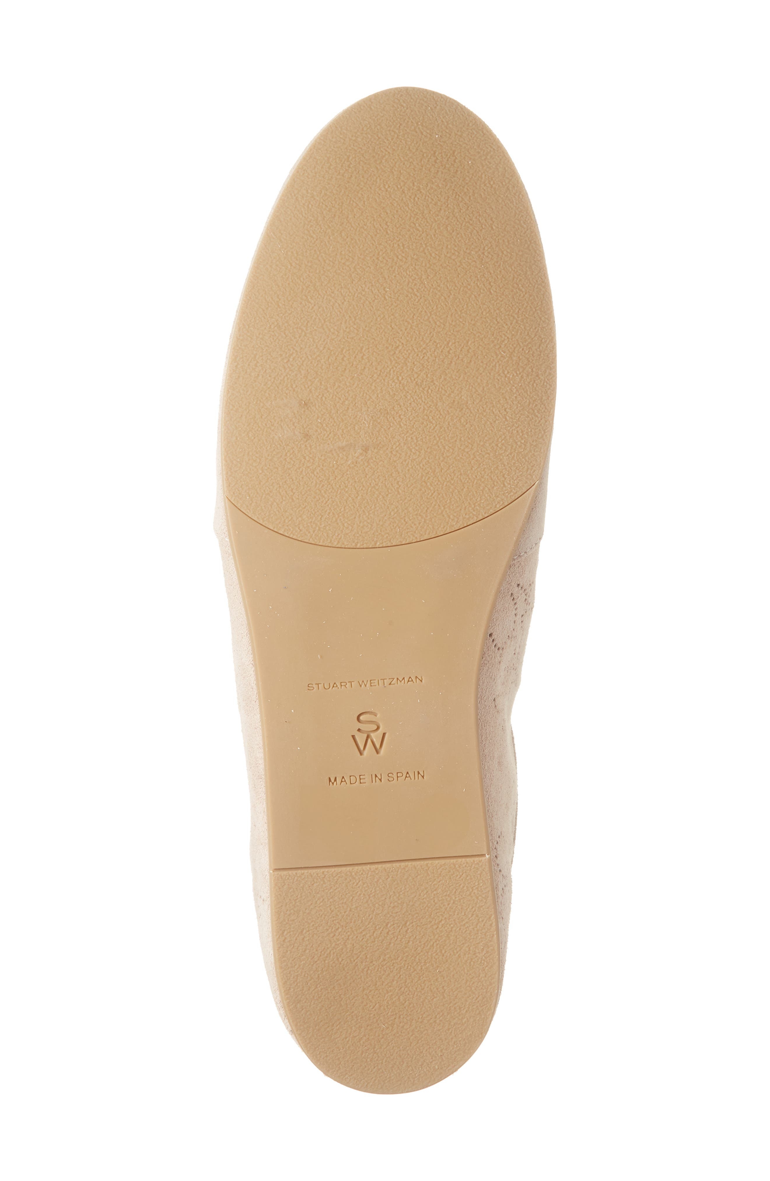 Stuart Weitzman Cruz Perforated Suede Sneaker in Cipria at Nordstrom - 6