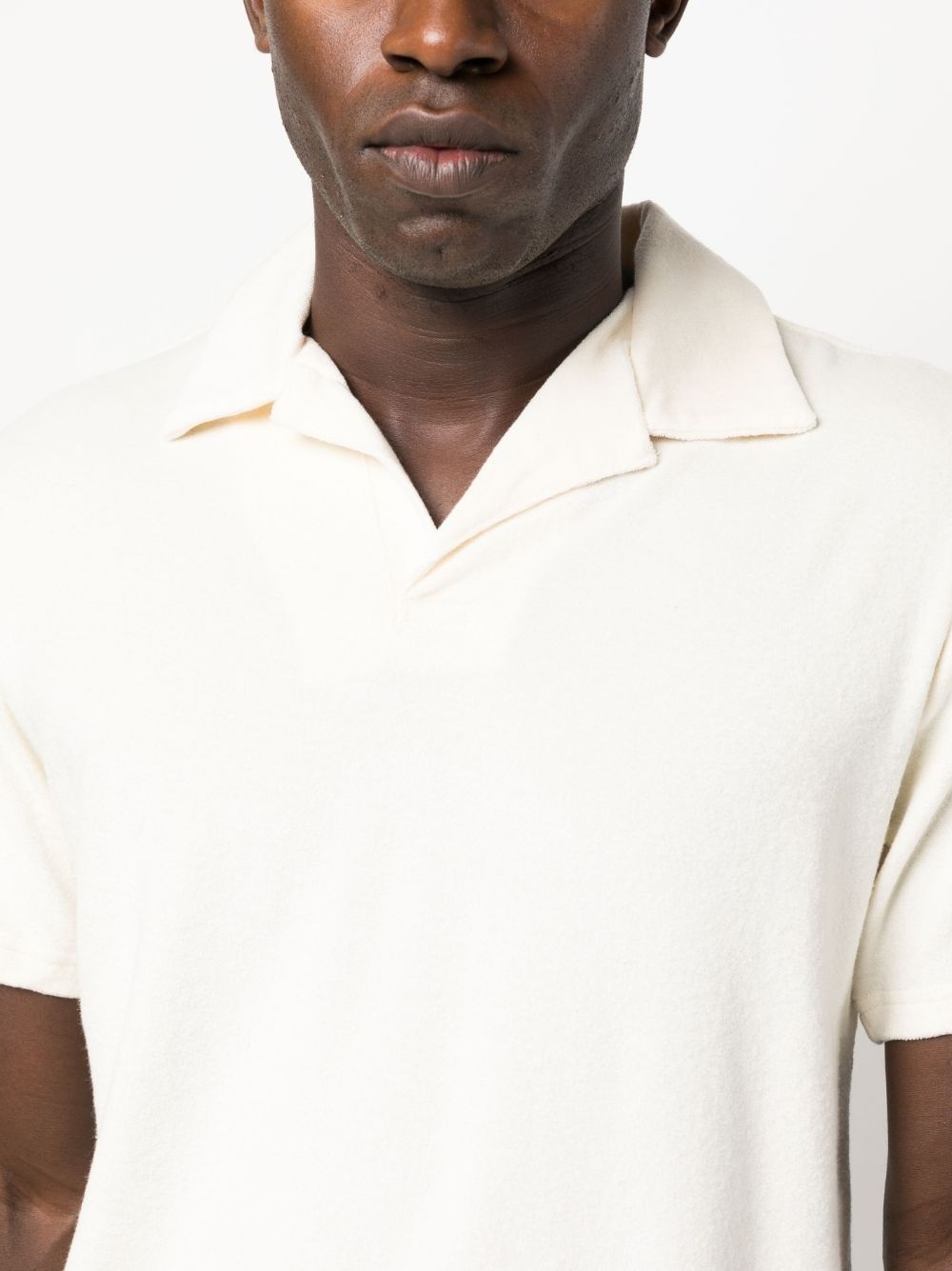 terry-cloth short-sleeve polo shirt - 5