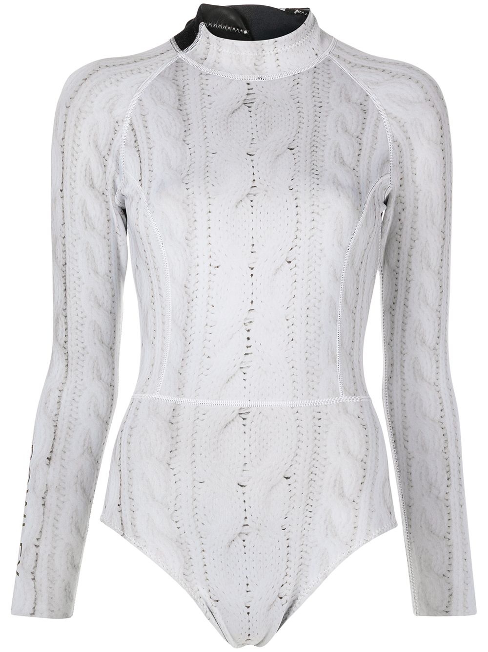 cable knit 2mm wetsuit - 1