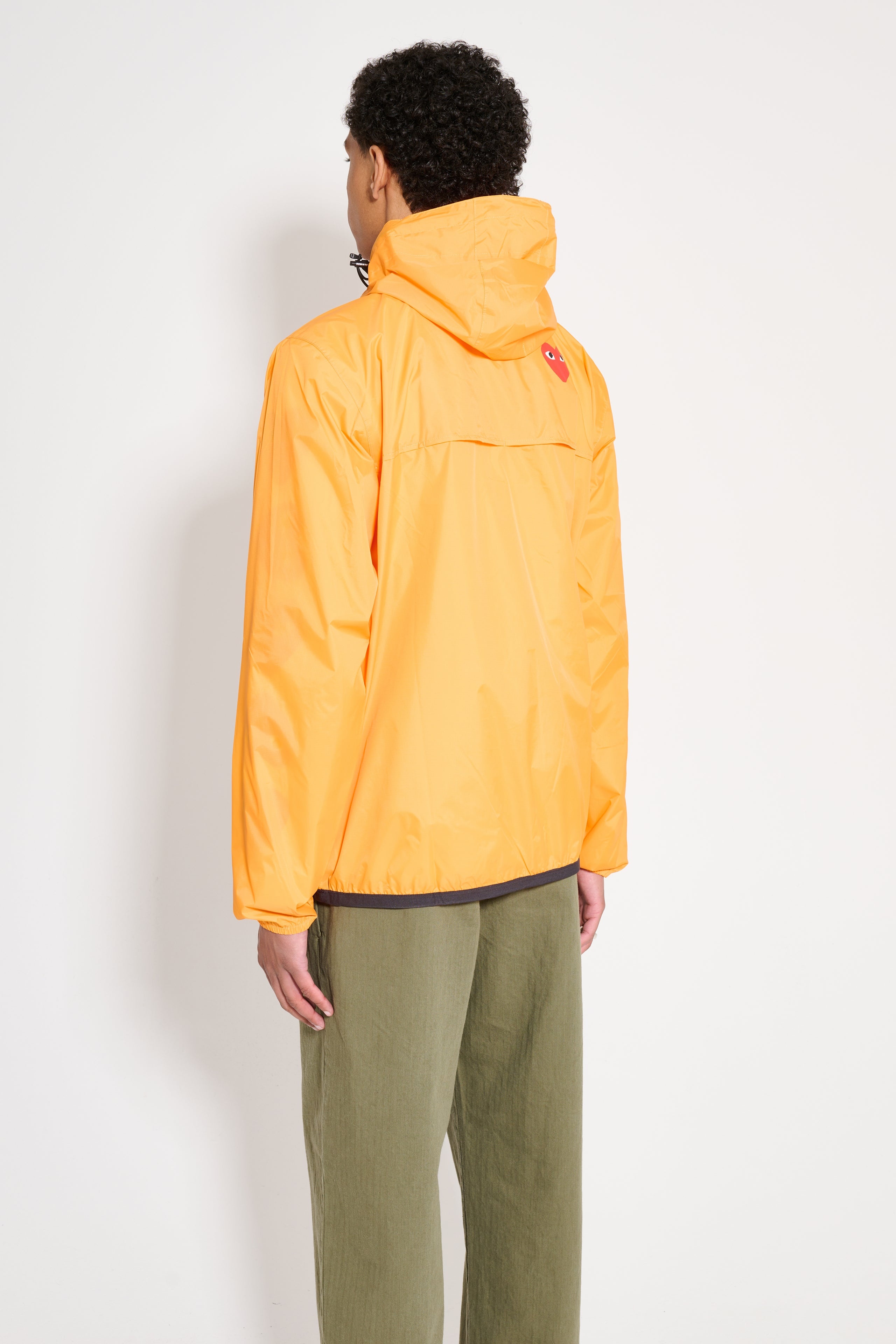 COMME DES GARÇONS PLAY X K-WAY HALF ZIP JACKET ORANGE - 3