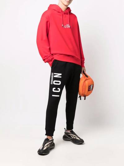 DSQUARED2 logo-print hoodie outlook