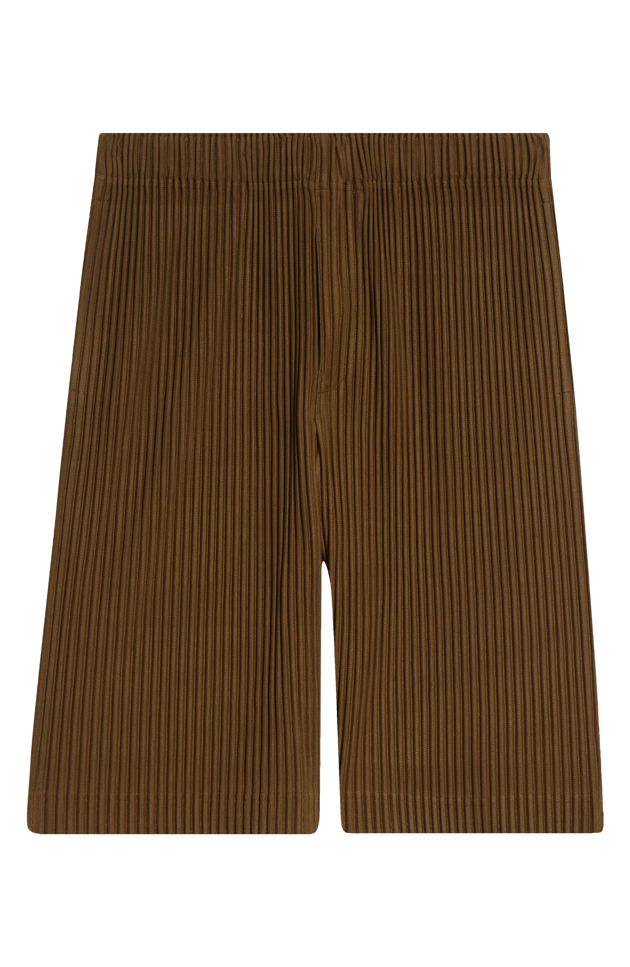 Homme Plissé Issey Miyake Pleated Shorts in Olive Khaki at Nordstrom - 6