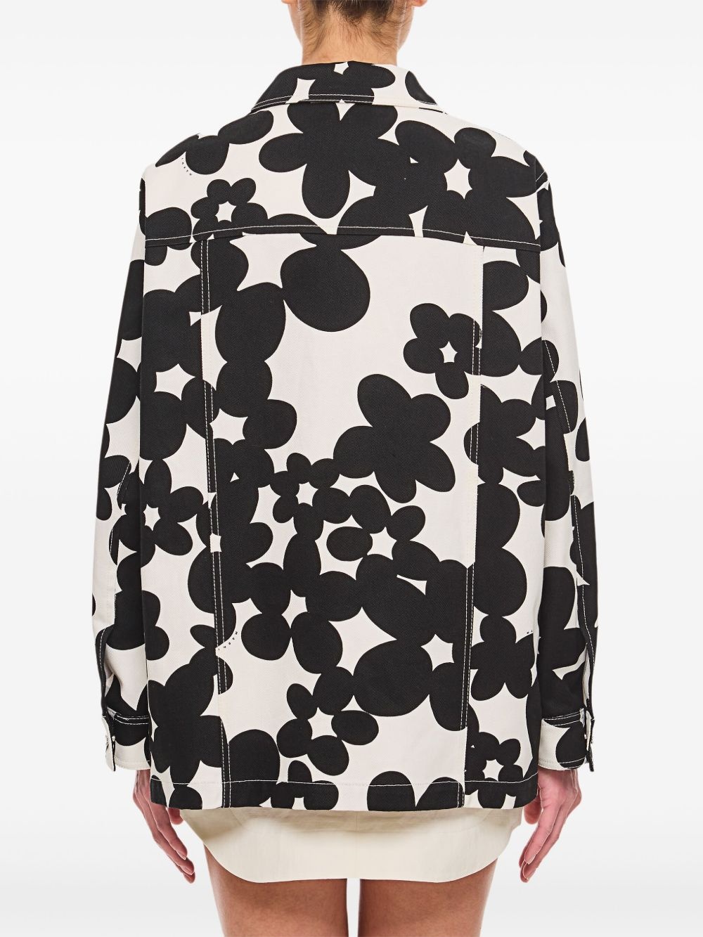 floral-print jacket - 3