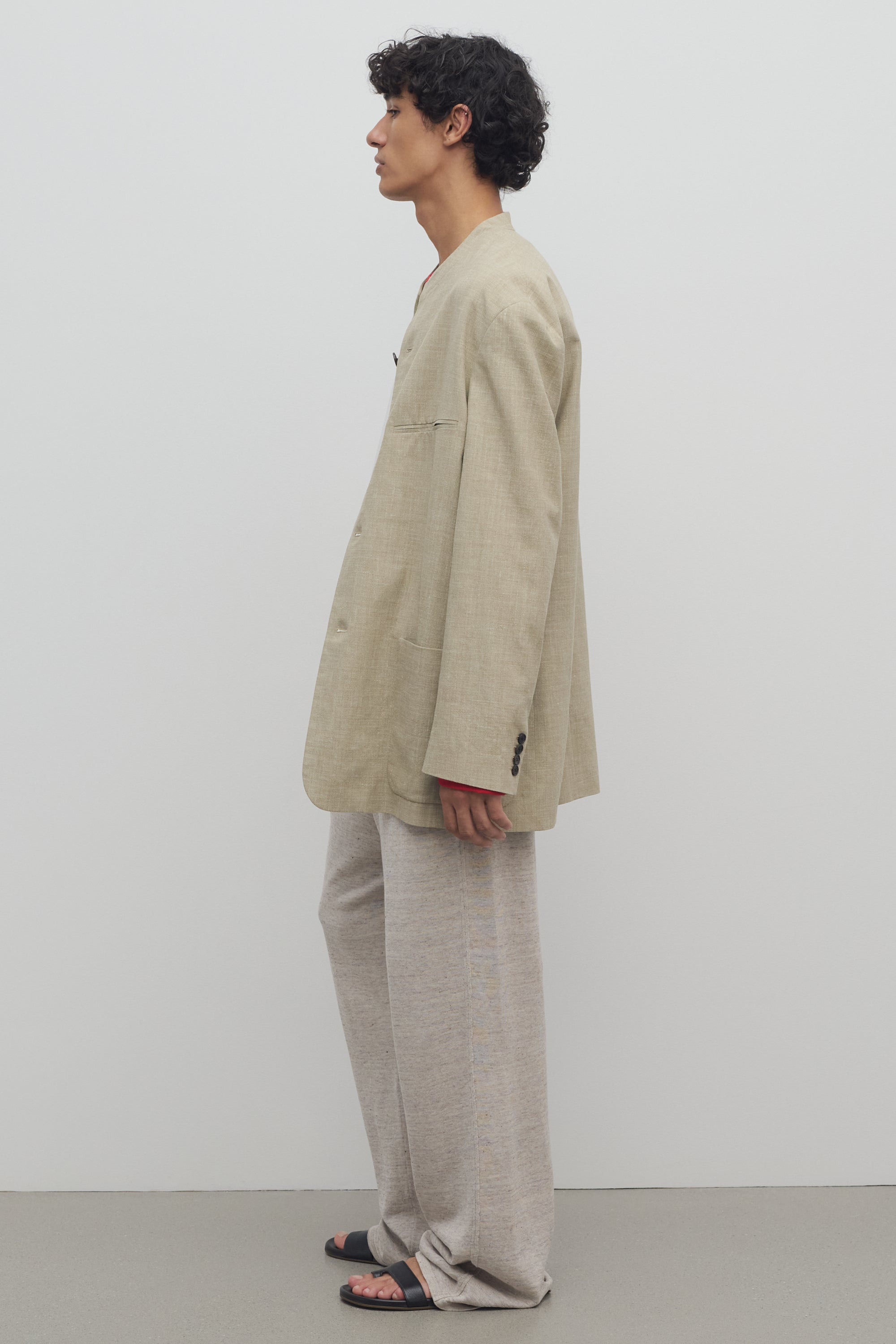 Russel Pant in Cotton and Linen - 4