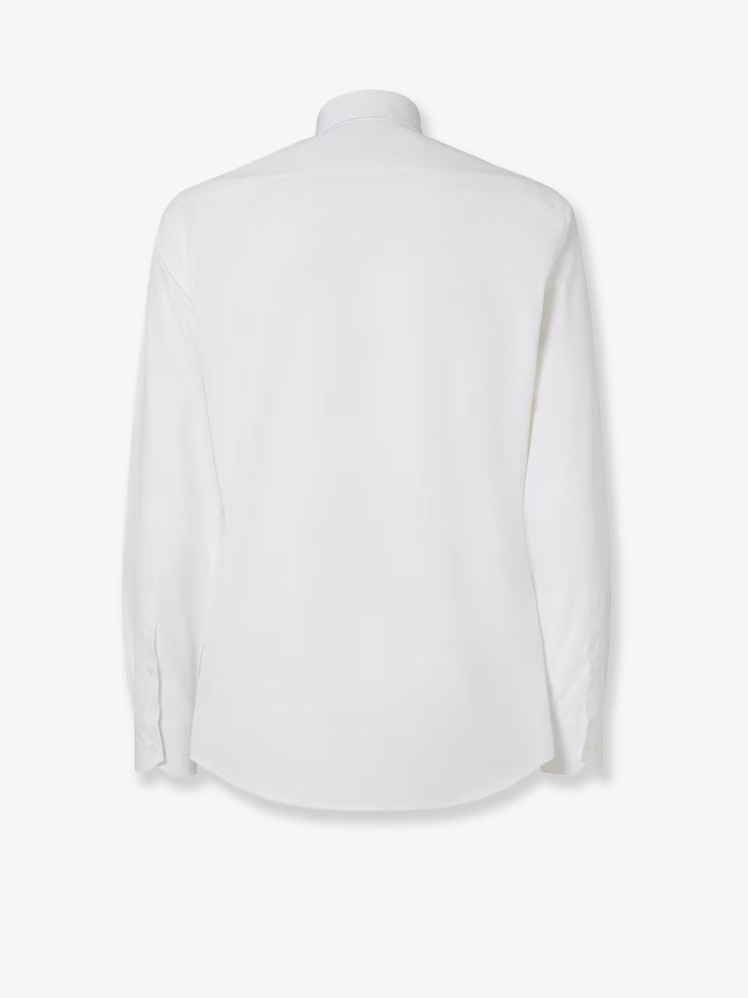 Fendi Men Cotton Shirt With Metal Ff Button - 2