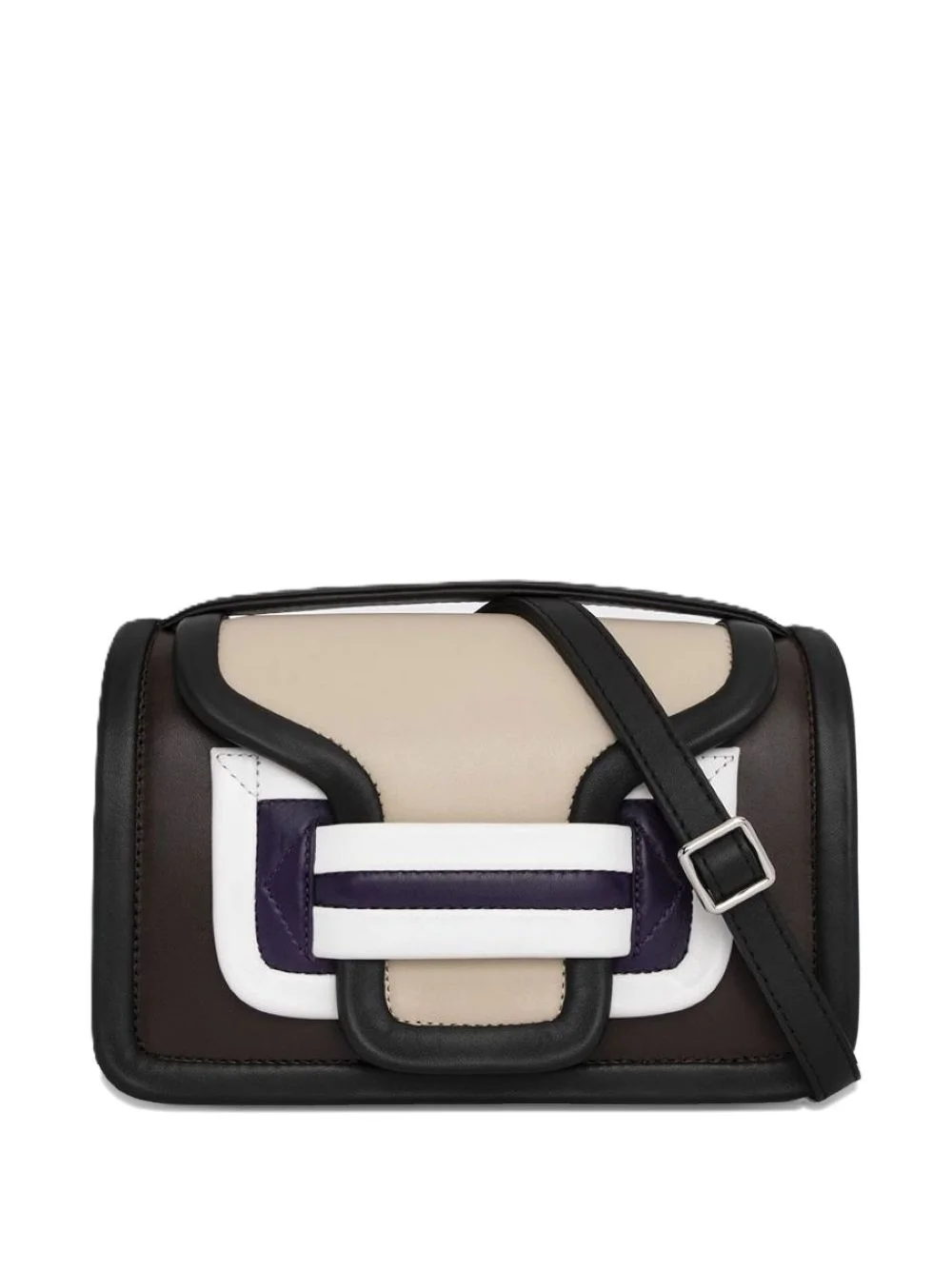 Alpha colour-block shoulder bag - 1