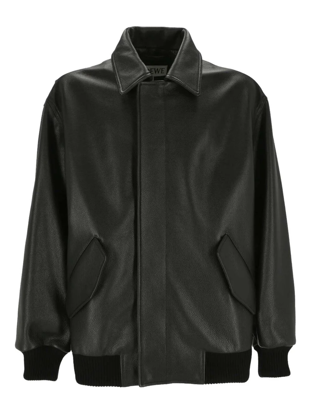 leather bomber jacket - 1