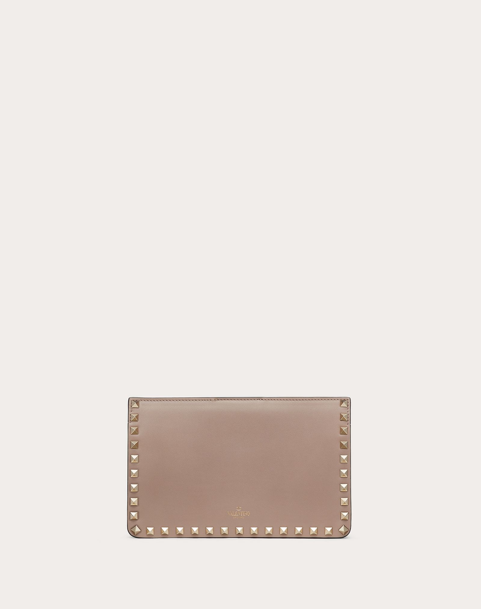 Rockstud Calfskin Clutch - 3