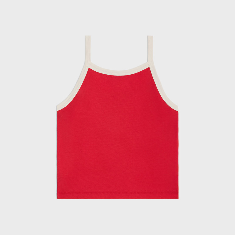 CELINE celine paris tank top in cotton jersey outlook