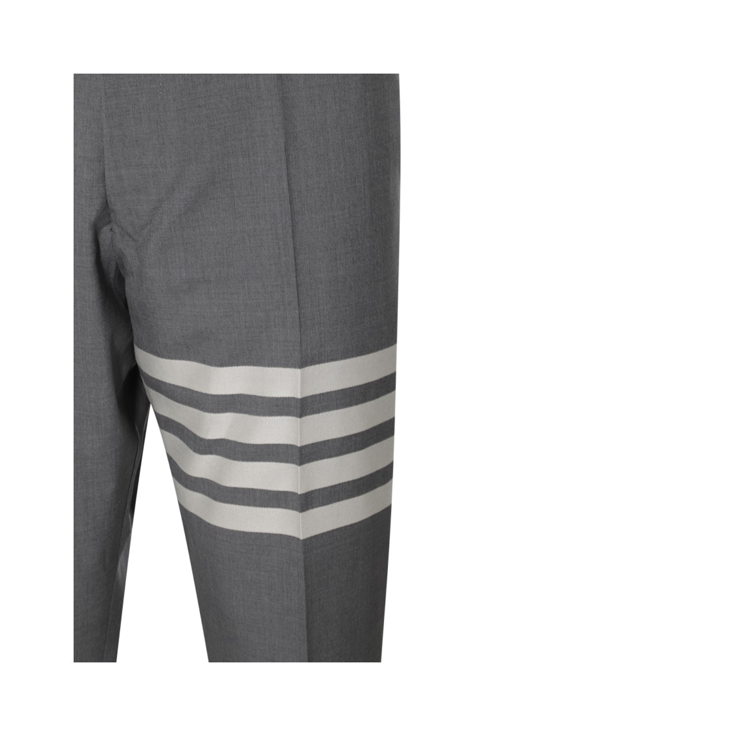 GREY AND WHITE WOOL TROUSERS - 3