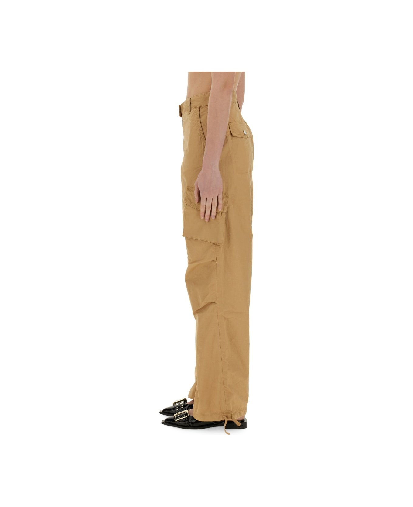Cotton Twill Cargo Pants - 4