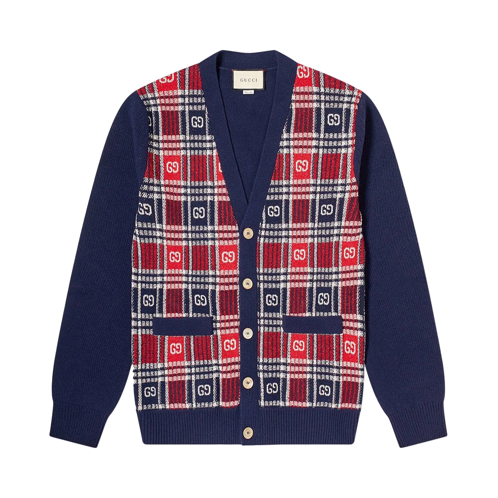 Gucci Logo V Cardigan 'Multicolor' - 1