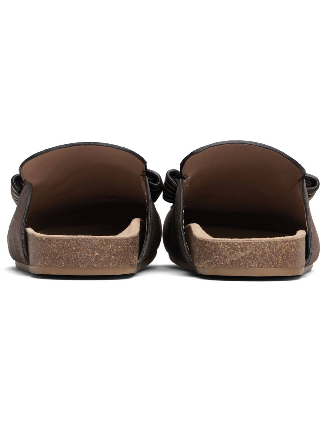 Brown Stitch Loafers - 2