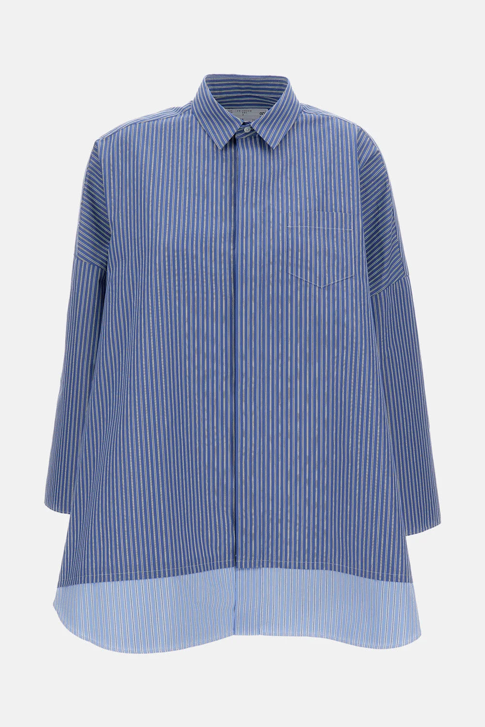 Sacai Women Poplin Striped Shirt - 1