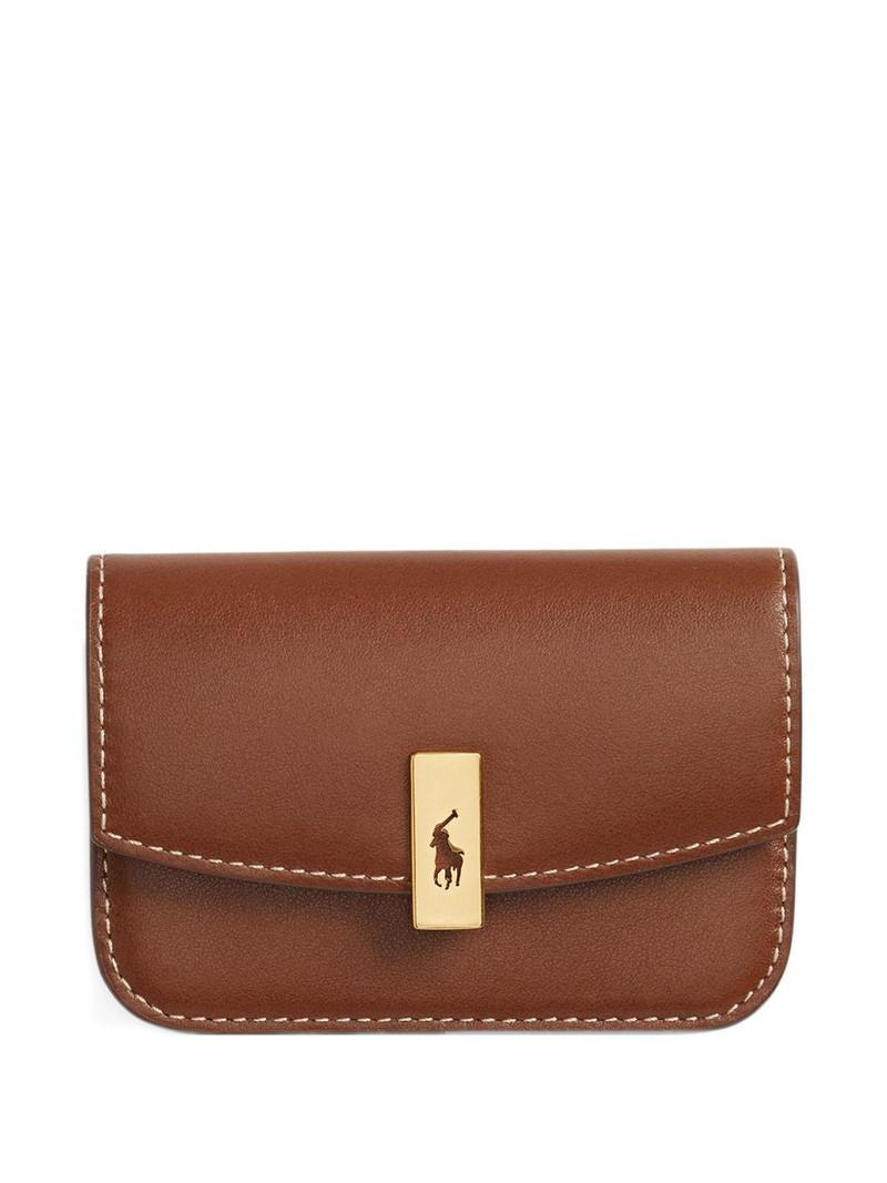 logo-plaque leather wallet 1