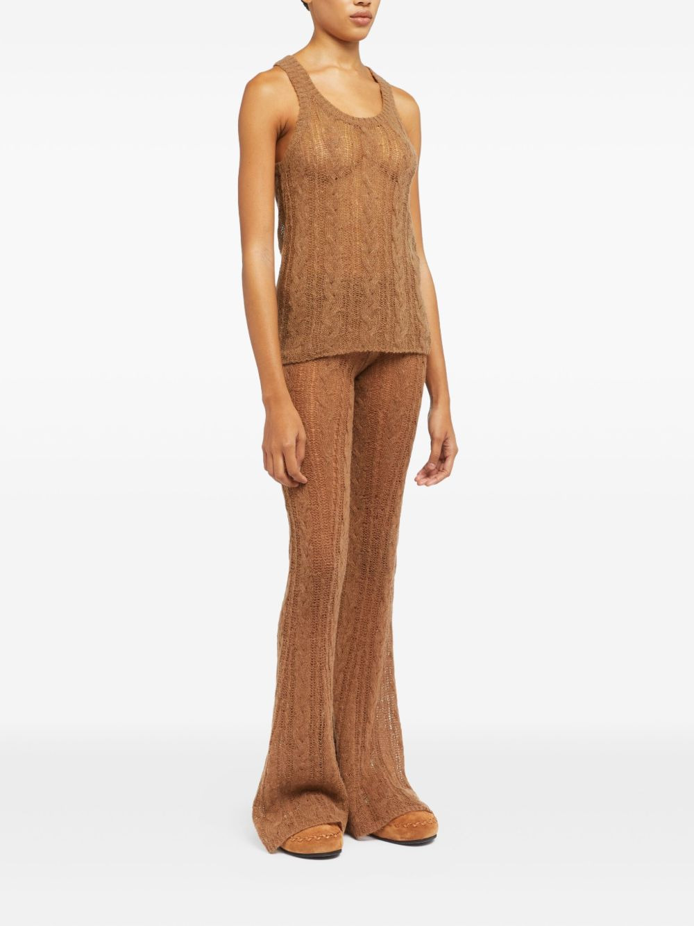 Desert Drift cable-knit tank top - 3
