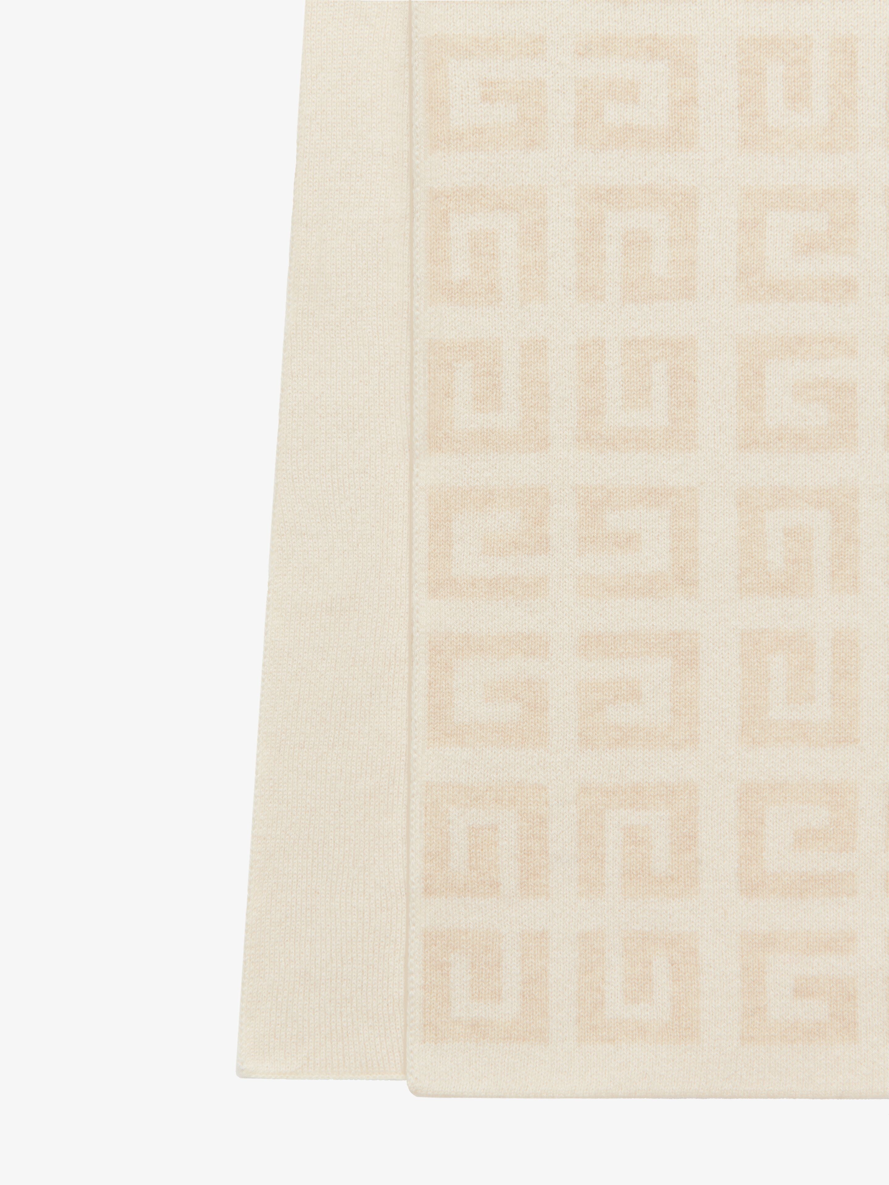 GIVENCHY 4G DOUBLE SIDED SCARF IN WOOL AND CASHMERE - 5