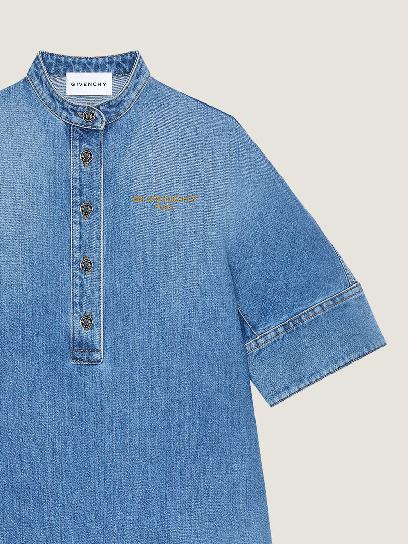 SHIRT DRESS IN WASHED DENIM 5