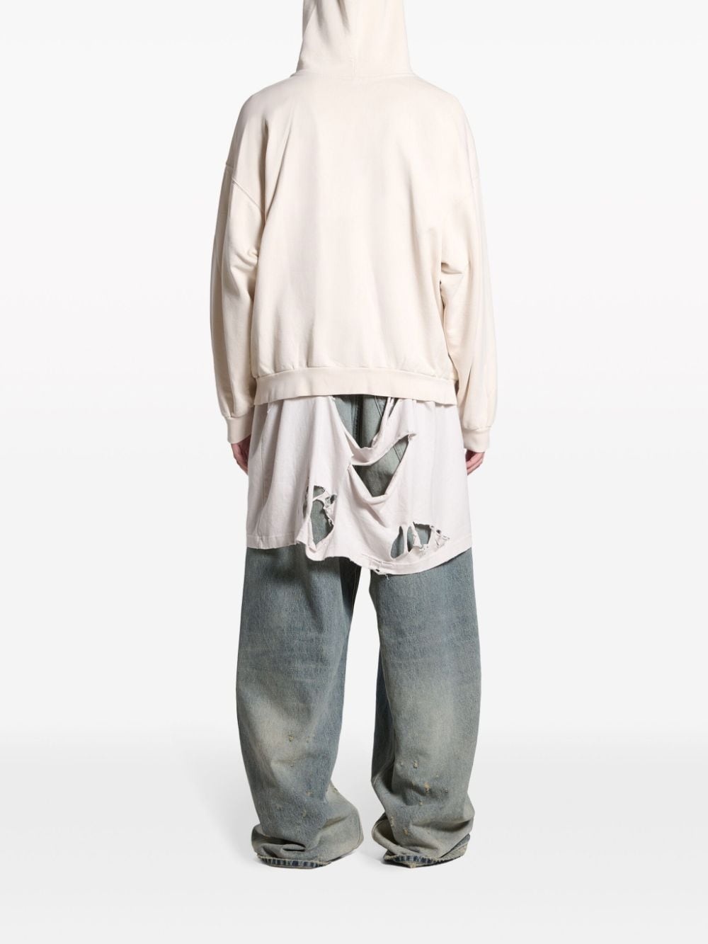 Political Stencil cotton hoodie - 4
