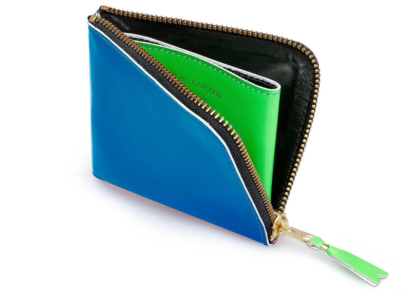 Comme Des Garçons Comme des Garcons SA3100SF Super Fluo Wallet Blue outlook