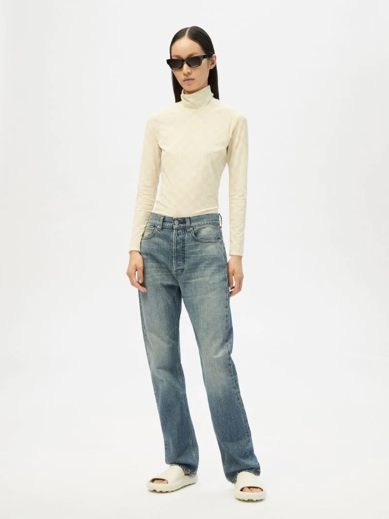 WKSP LADIES RELAX FIT DENIM PANTS - 2