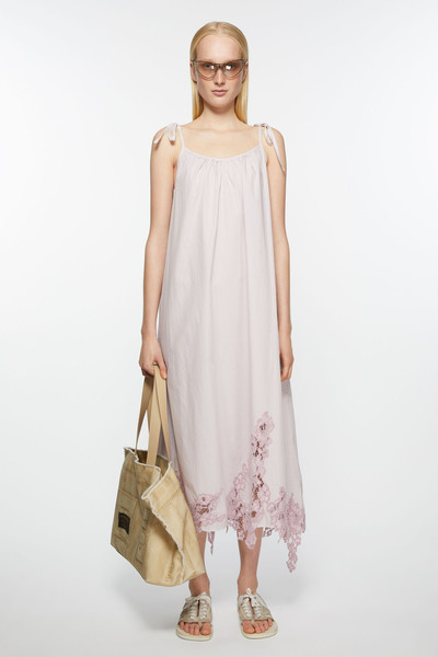 Acne Studios Strap lace dress - Light lilac purple outlook