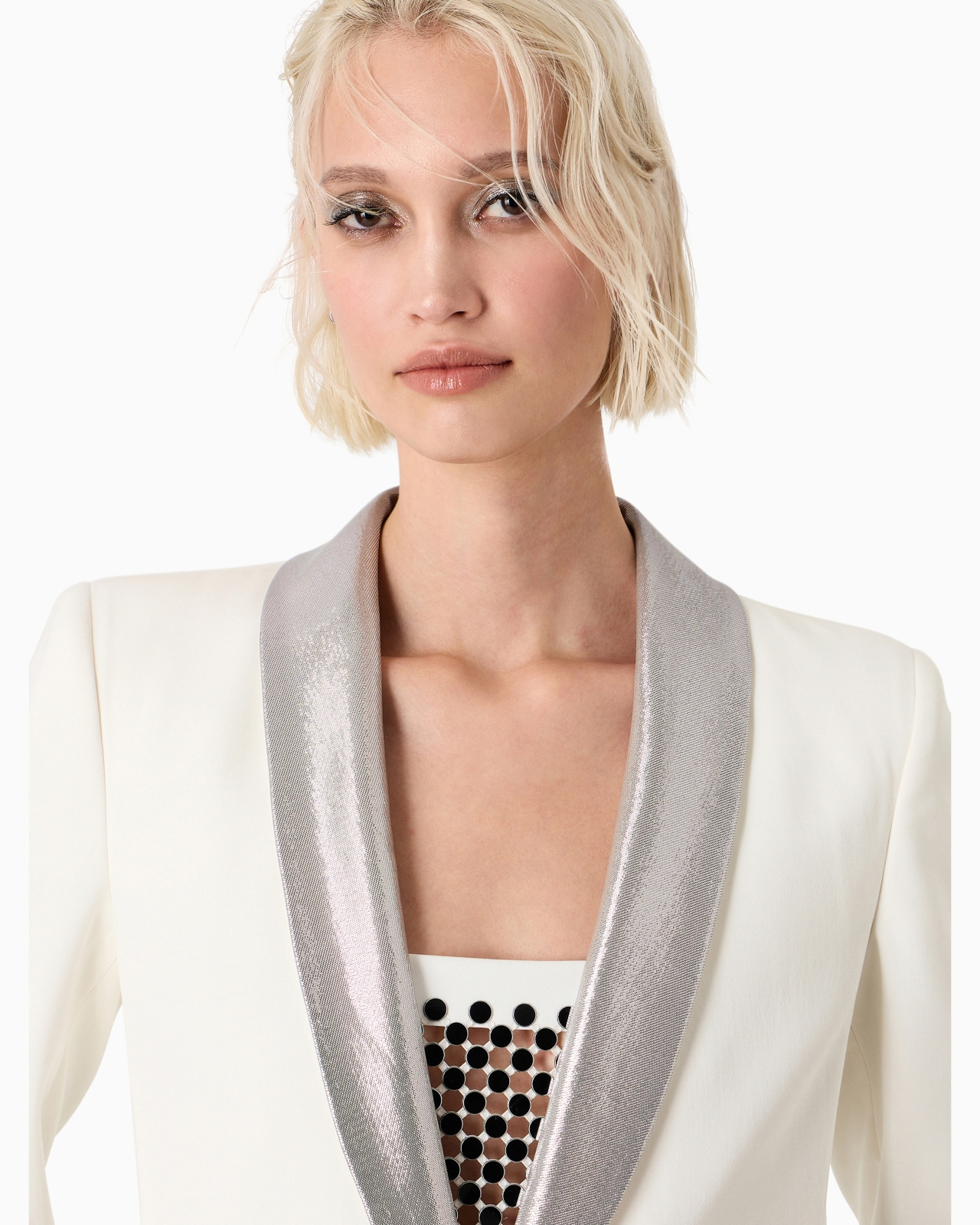 Long single-breasted jacket in viscose and wool gabardine - 5