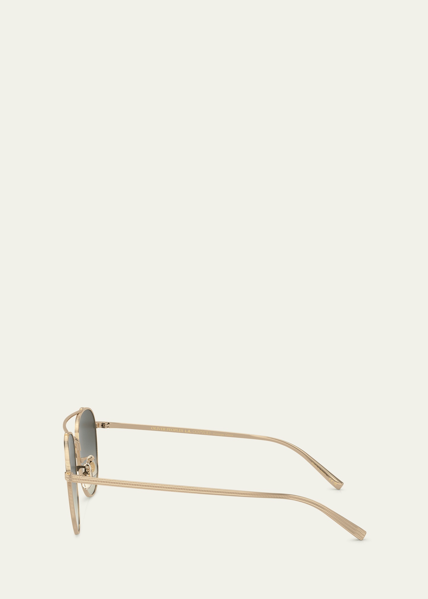 Men's Double-Bridge Metal Aviator Sunglasses - 3
