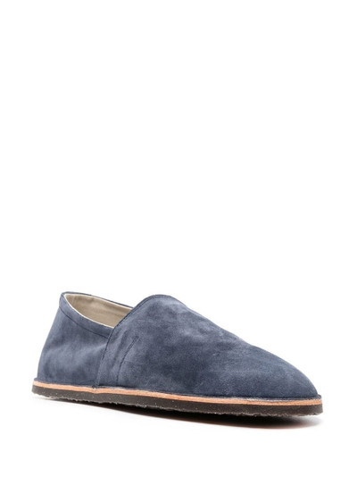 Brunello Cucinelli tonal-stitching suede espadrilles outlook