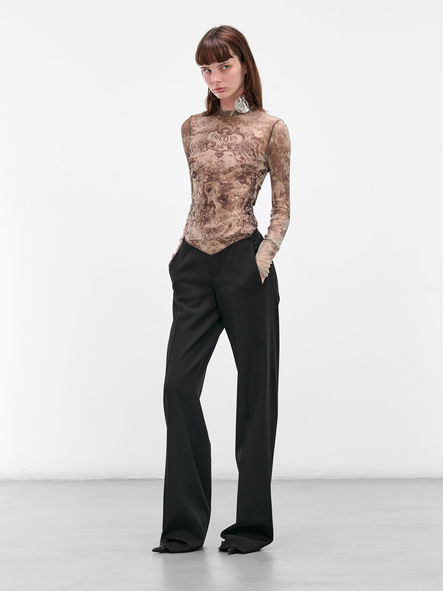 The Beige Tulle Médaillon Top - 6