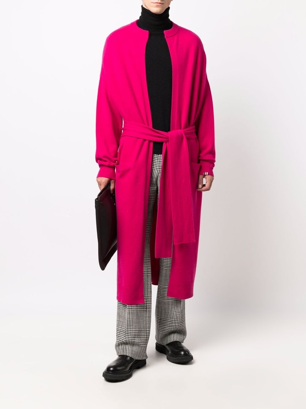 long cashmere wrap coat - 2